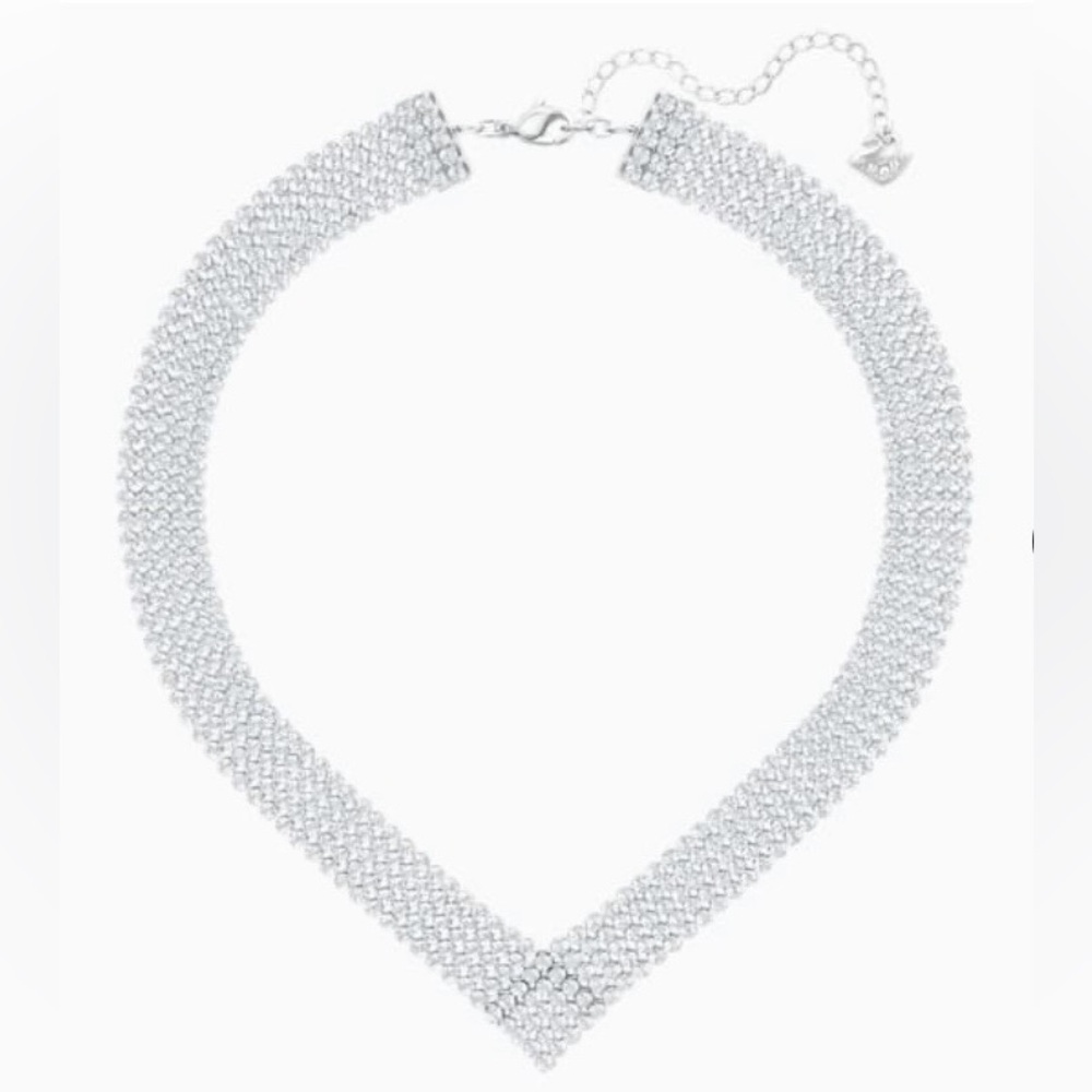Swarovski Silver Crystal Necklace - Picture 1 of 5